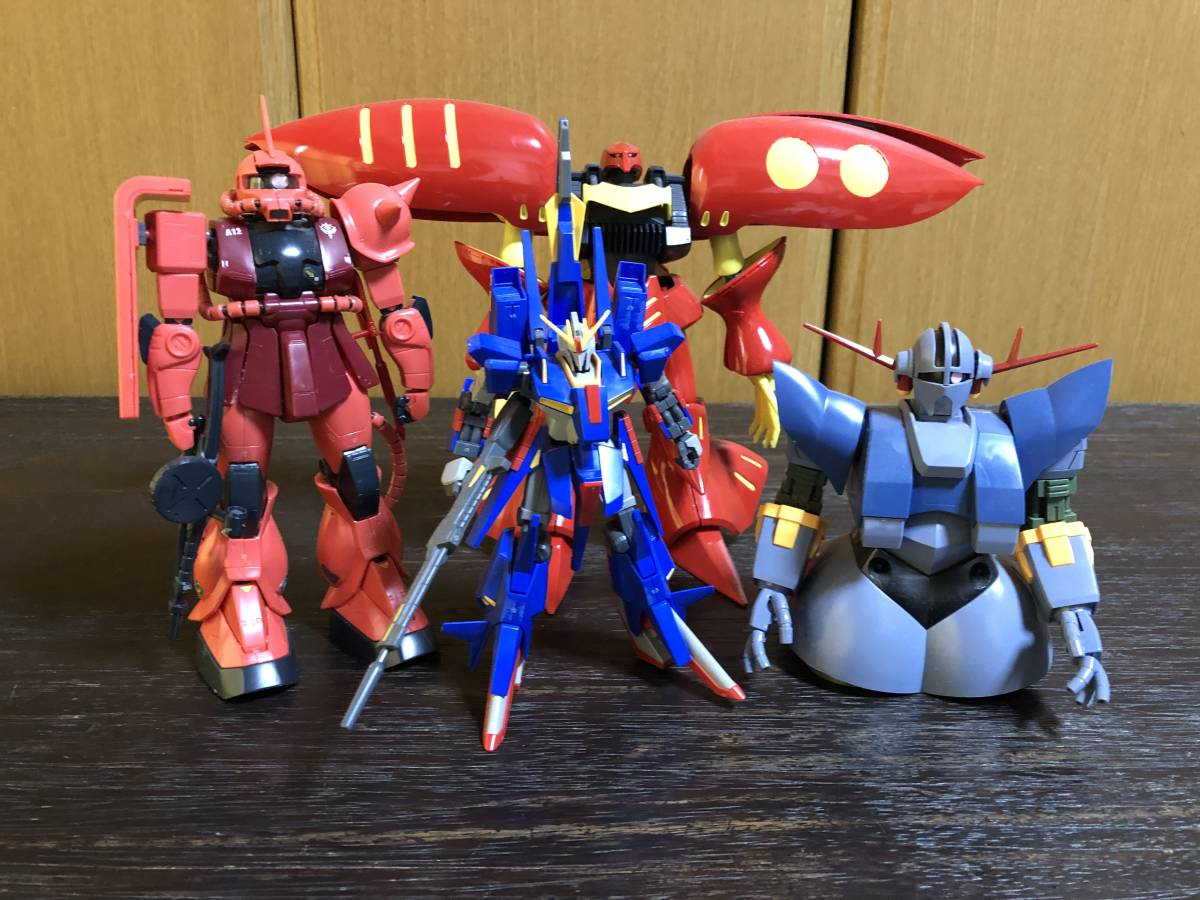 ガンプラ MG7体、HG2体まとめ ジャンク オマケ付き 組立完成品セット