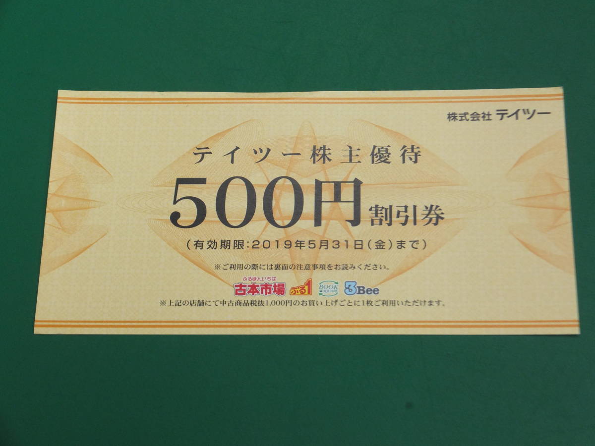 優待券/割引券 テイツー株主優待 17500円分割引券
