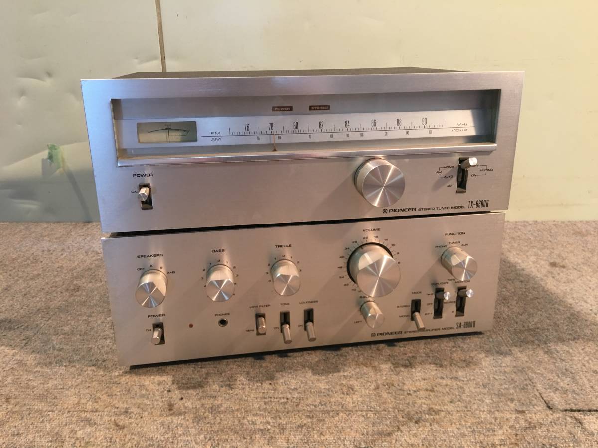 Pioneer SA-6800IIステレオアンプ動作確認済み Pioneer SA-6800II