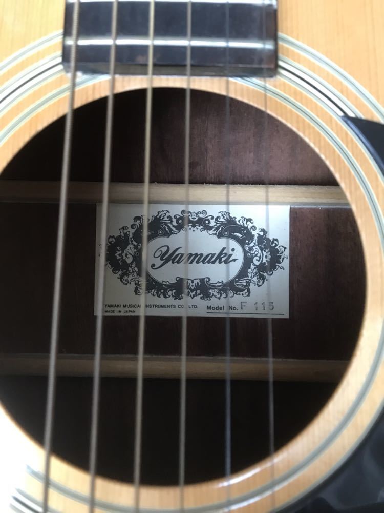 【中古】YAMAKI アコースティックギター ハードケース付_2