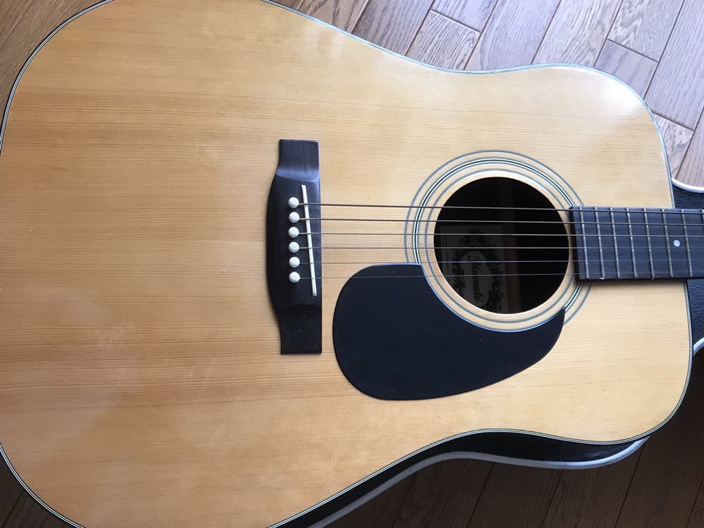 【中古】YAMAKI アコースティックギター ハードケース付_5