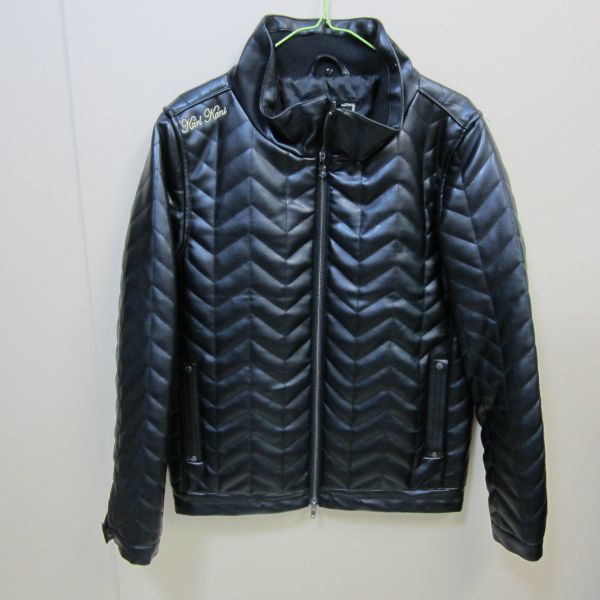 超希少 KARL Karl Kani カールカナイ フェイクレザージャケット 黒 M