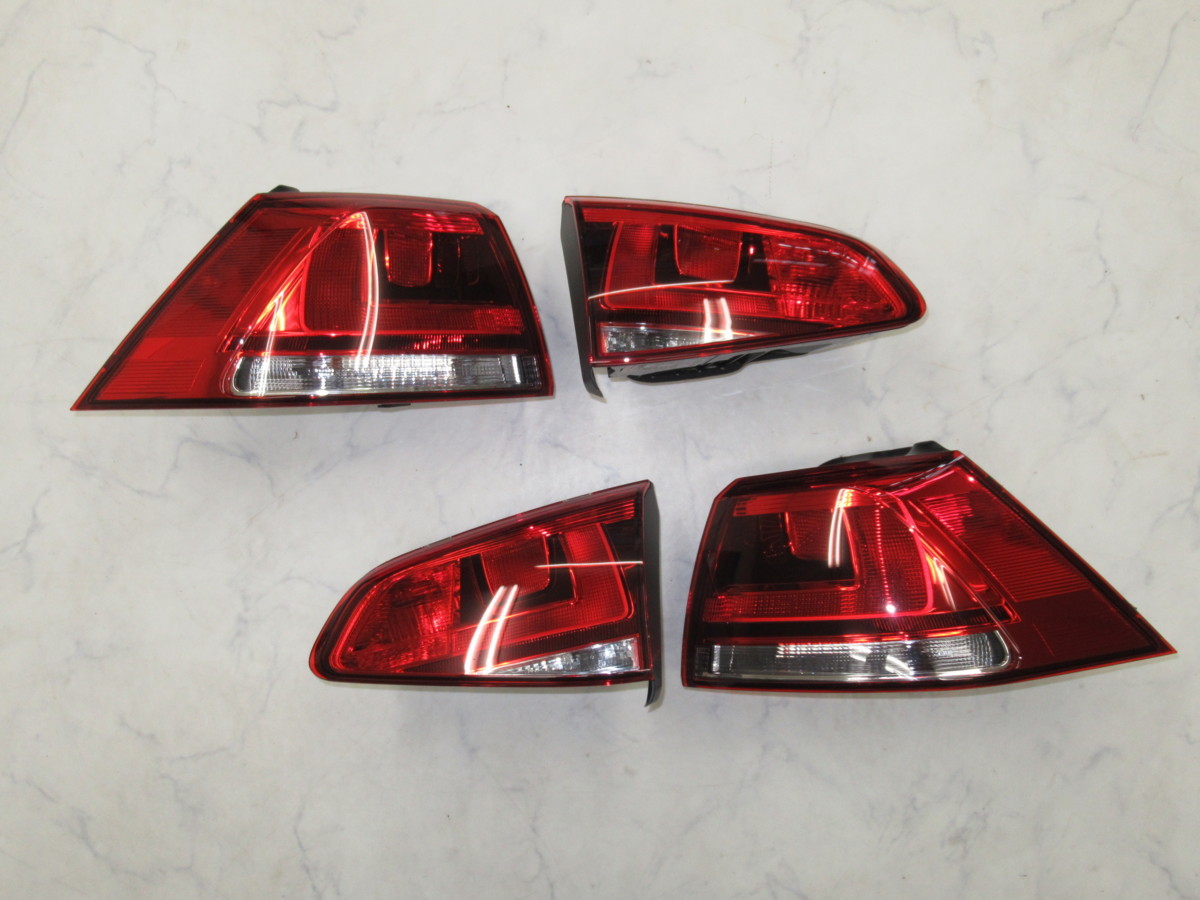 VW 純正 ゴルフ7 即決 純正□LEDテール⁄ダークレッド ゴルフ7 5G系