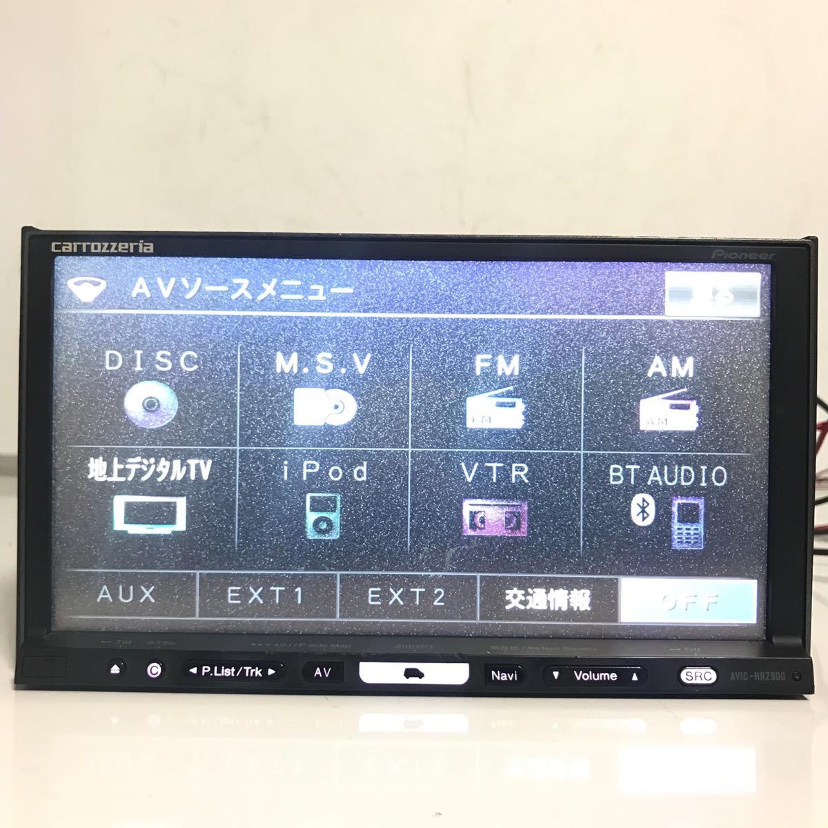 カロッツエリアHDDナビ、AVIC-HRZ088、保証付き AVIC-HRZ088 HDDナビ carrozzeria AVIC-HRZ88 本体 HDD