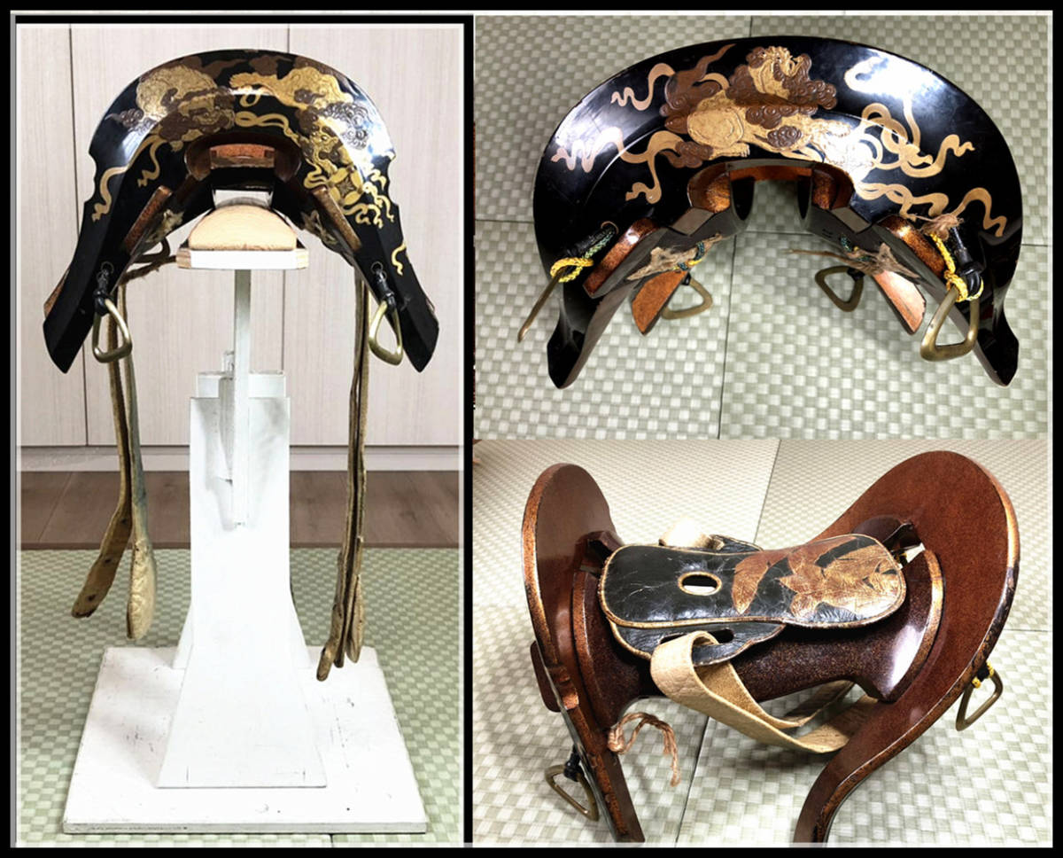 卸玄尚 乗馬鞍 蒔絵金梨地 獅子紋 馬鞍 馬具 鞍掛け 珍品(馬具)｜売買されたオークション情報、yahooの商品情報をアーカイブ公開 ...