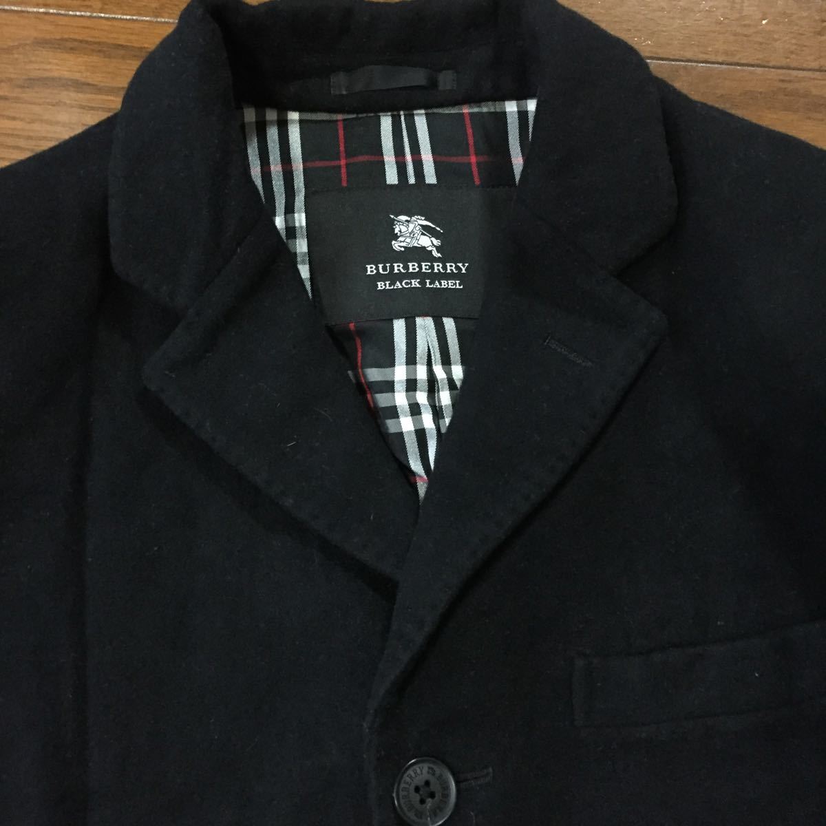 バーバリーブラックレーベル☆アンゴラチェスターコート BURBERRY