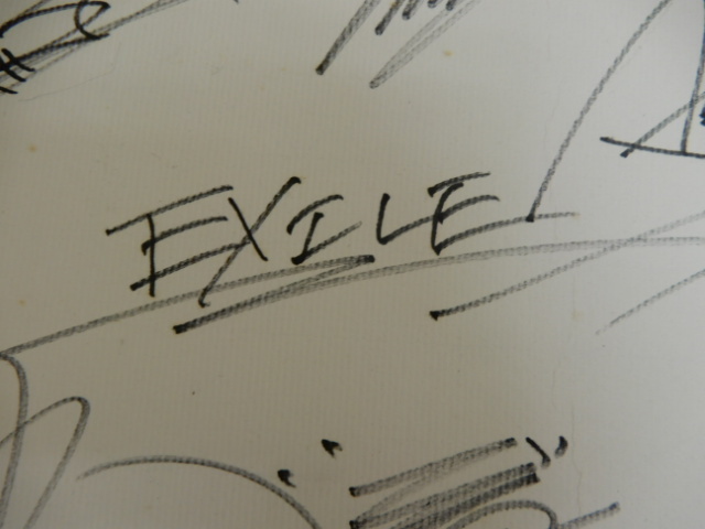 EXILE エグザイル 第一章 EXILE 直筆サイン 色紙 SHUN ATSUSHI HIRO