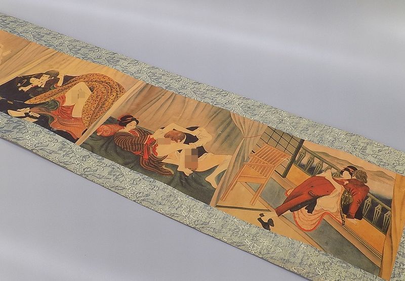 【100%新品，品質保証】 春画 巻物 黒船 西洋人 南蛮人 阿蘭陀人 ラッタン人 艶絵 枕絵 美人画 人物画 浮世絵 遊郭絵図 工芸画(印刷物)｜売買されたオークション情報、yahooの商品情報をアーカイブ公開 - オークファ その他