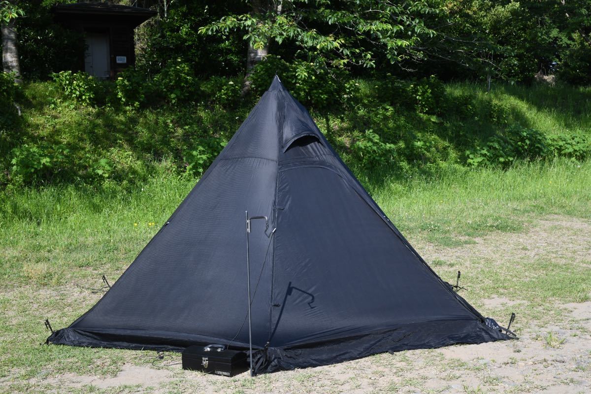 未使用　OGAWA×カナディアンイースト　ピルツ7 ブラック　テント 小川キャンパル ピルツ7 ブラック 黒ピルツ Canadian East × OGAWA