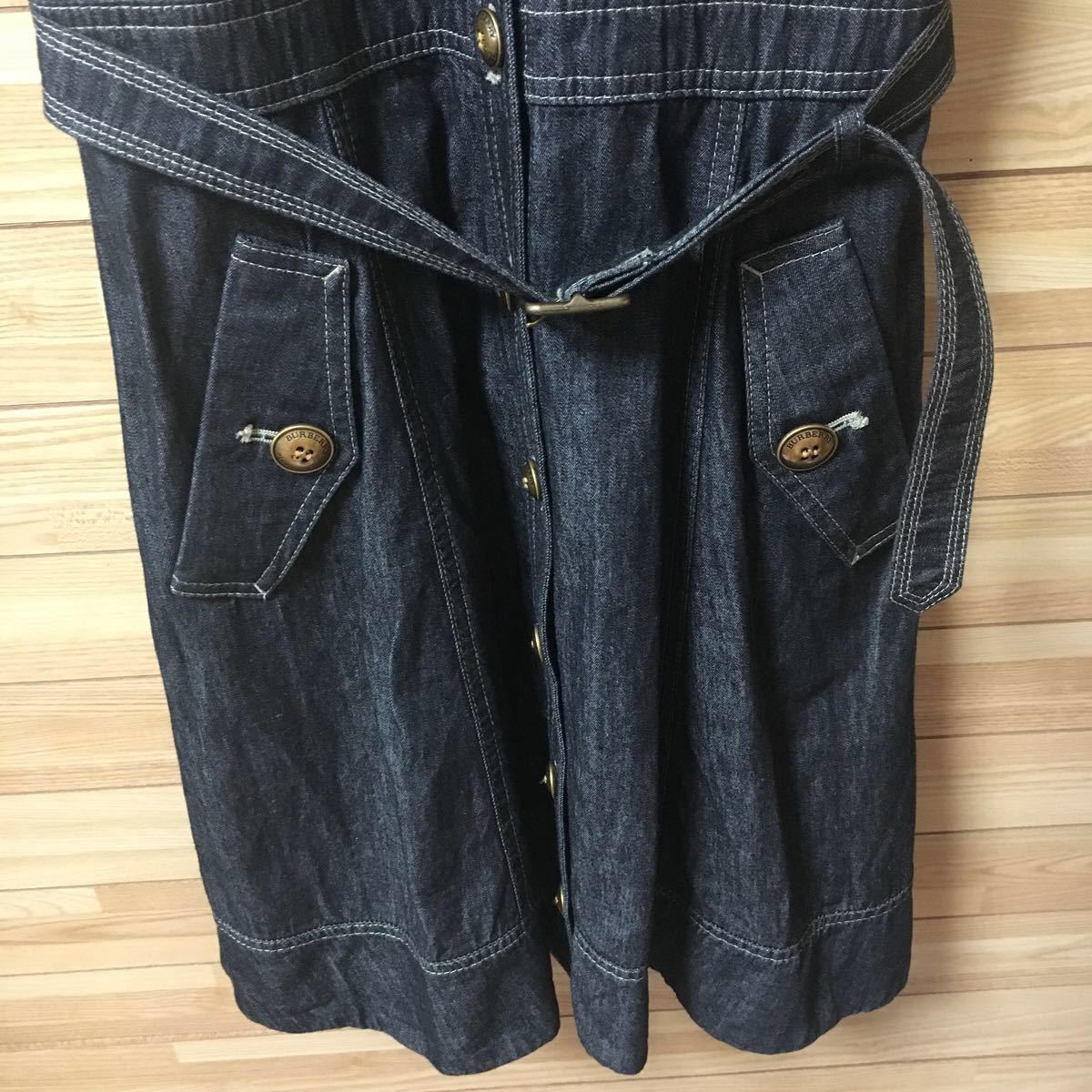 デニムワンピース バーバリーブルーレーベル ブルーレーベル 美品 中古
