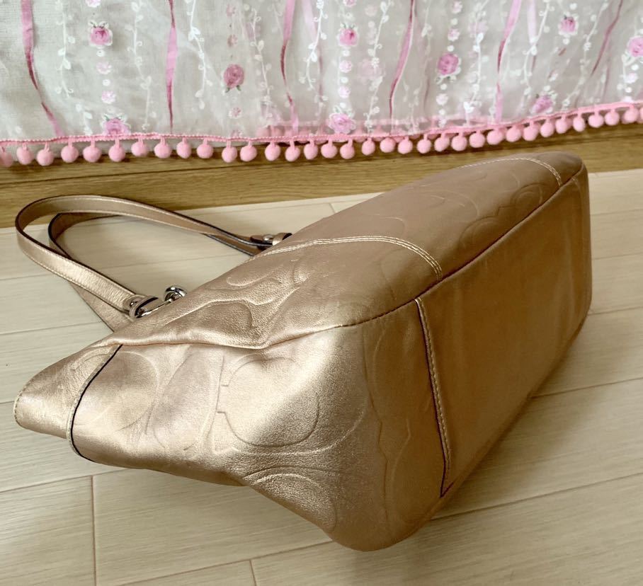送料無料美品コーチCOACH☆ギャラリーシグネチャートートバッグ 