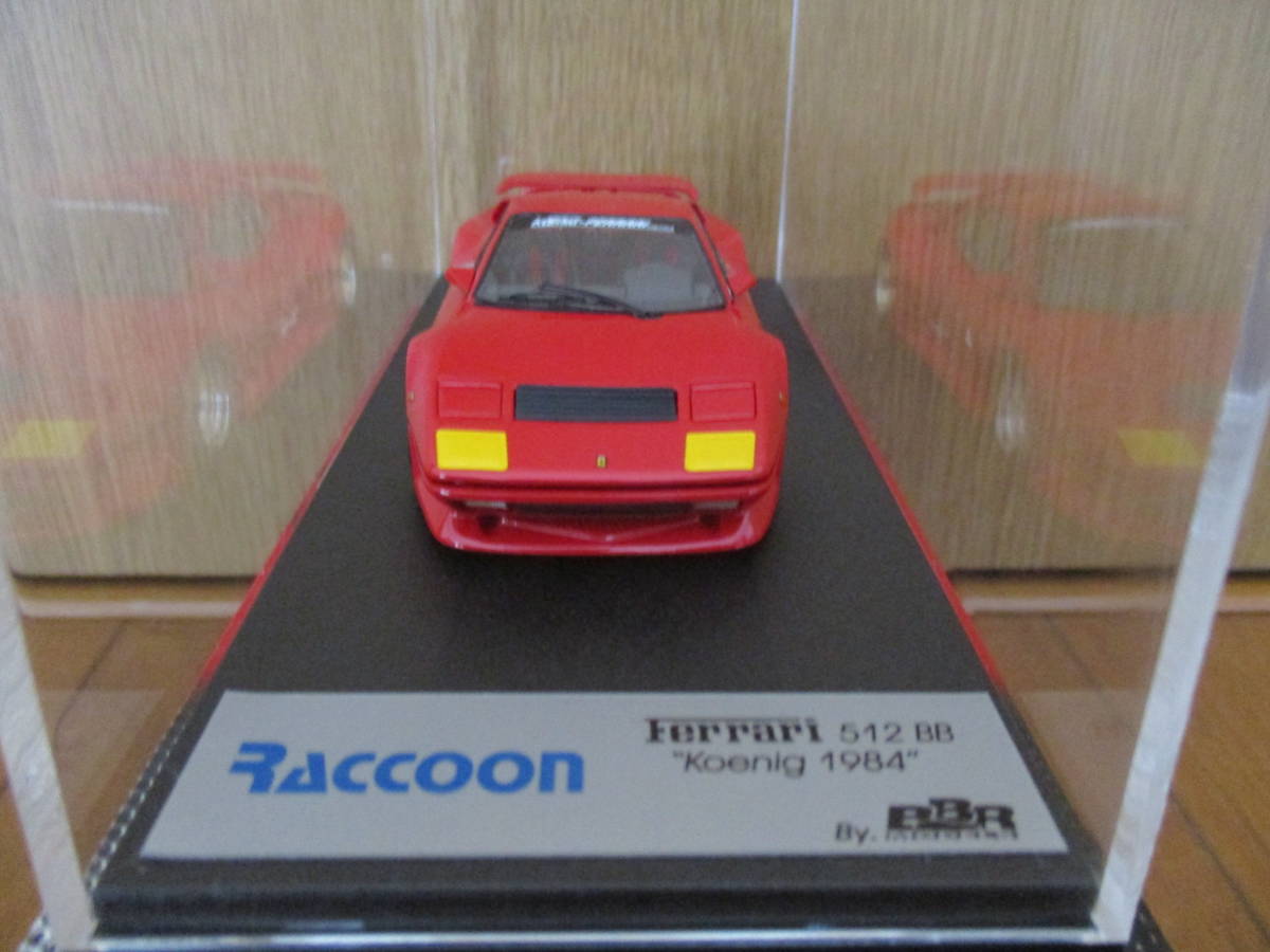 1円〜 BBR 1/43 フェラーリ 512BB 1976 レッド/ブラック ☆フェラーリ