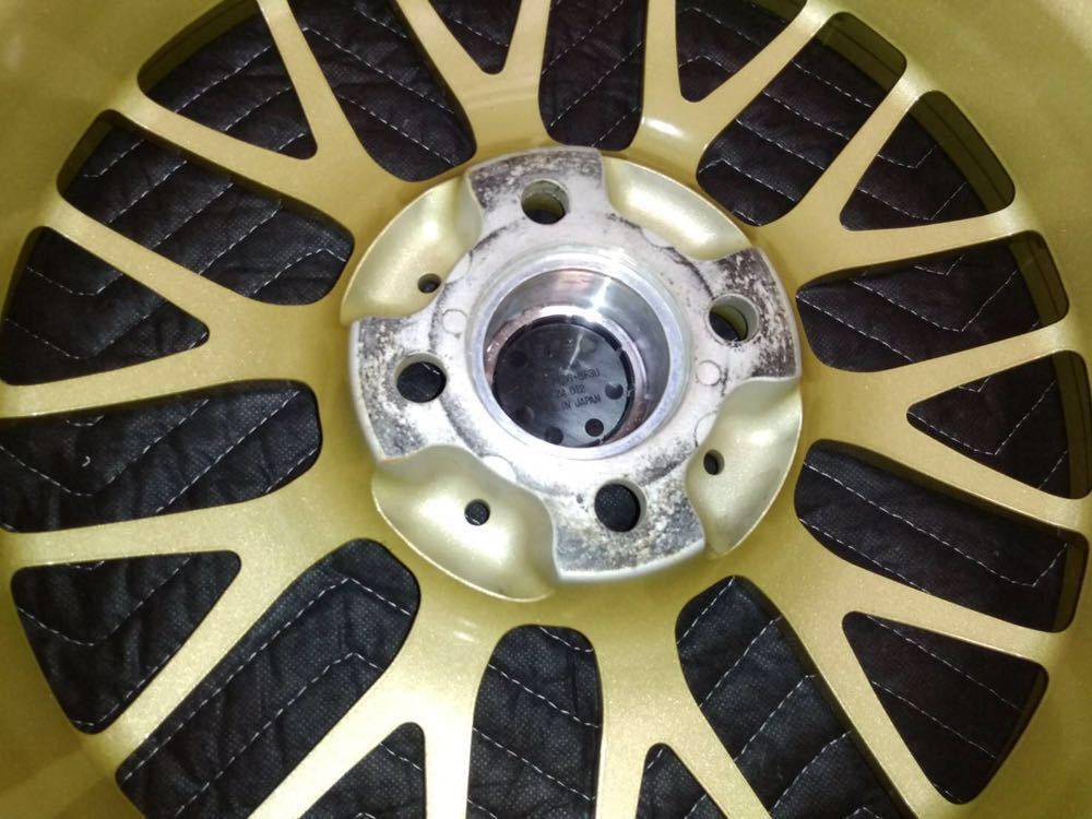 ☆ BBS ホイール RG-F 16インチ 7J ＋35 4穴 PCH 100 ゴールド 中古美