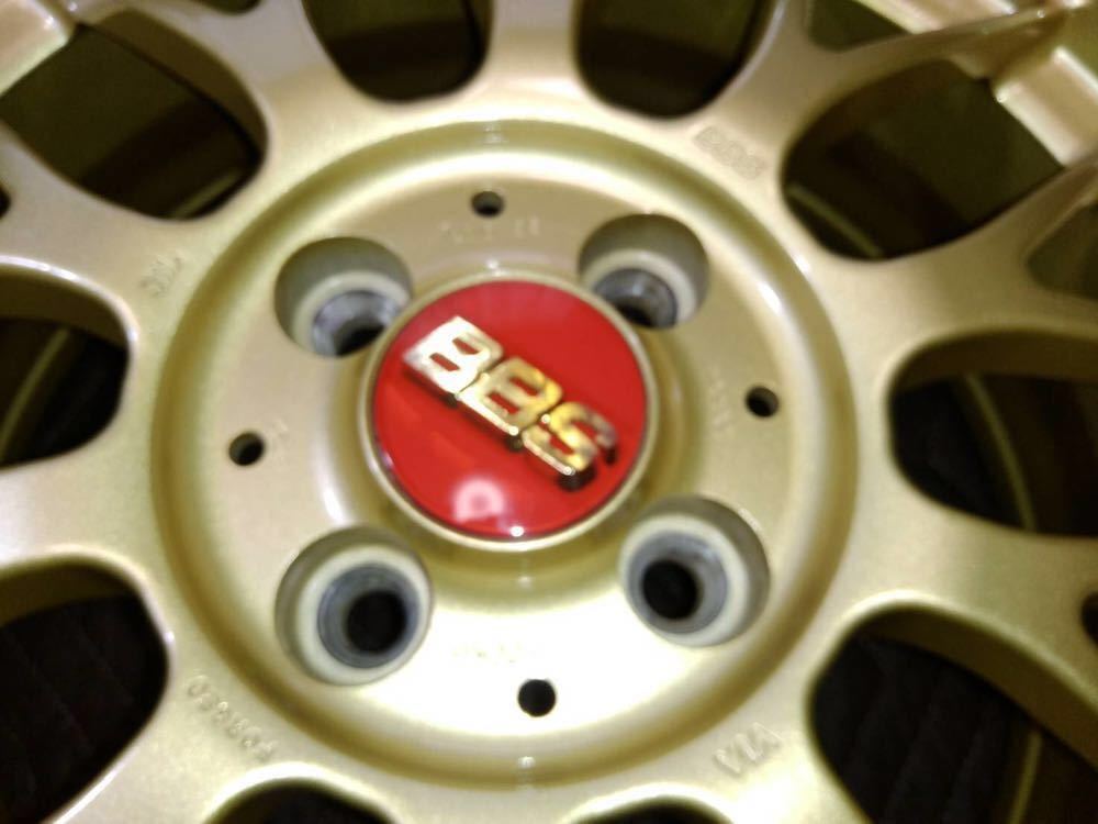 ☆ BBS ホイール RG-F 16インチ 7J ＋35 4穴 PCH 100 ゴールド 中古美