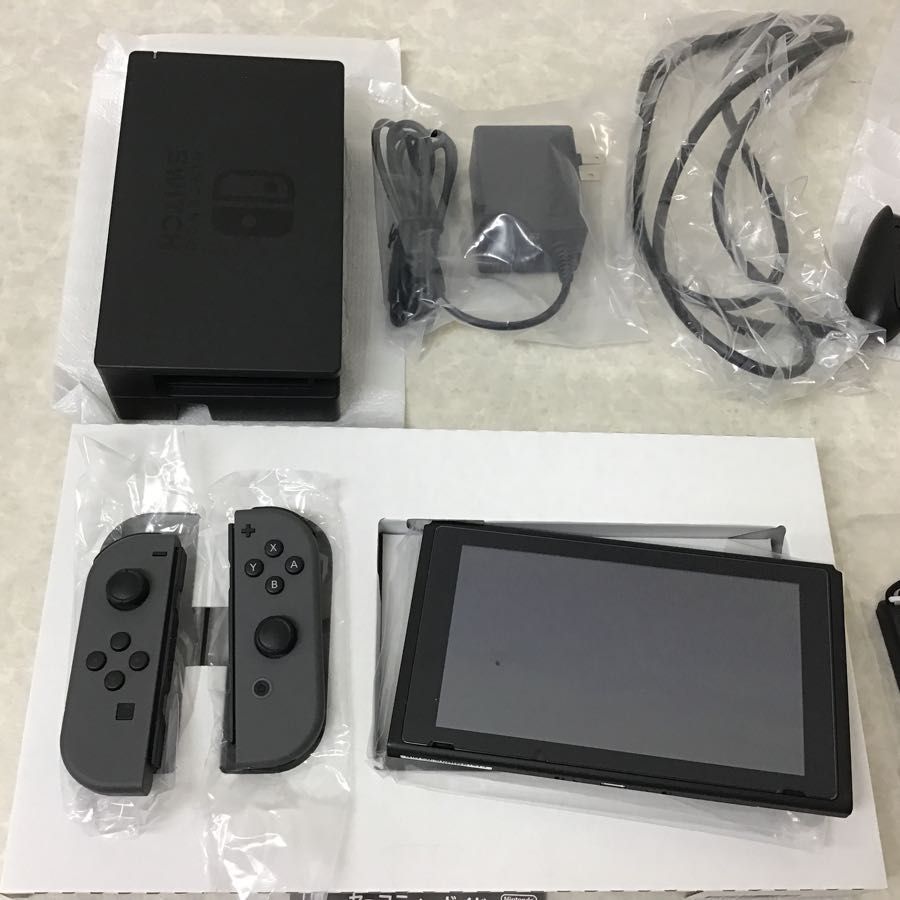 Nintendo Switch 本体 グレー 動作確認済み初期化済み 初期化済/動作確認済 任天堂 Nintendo Switch 本体 Joy-Con(L)/(R