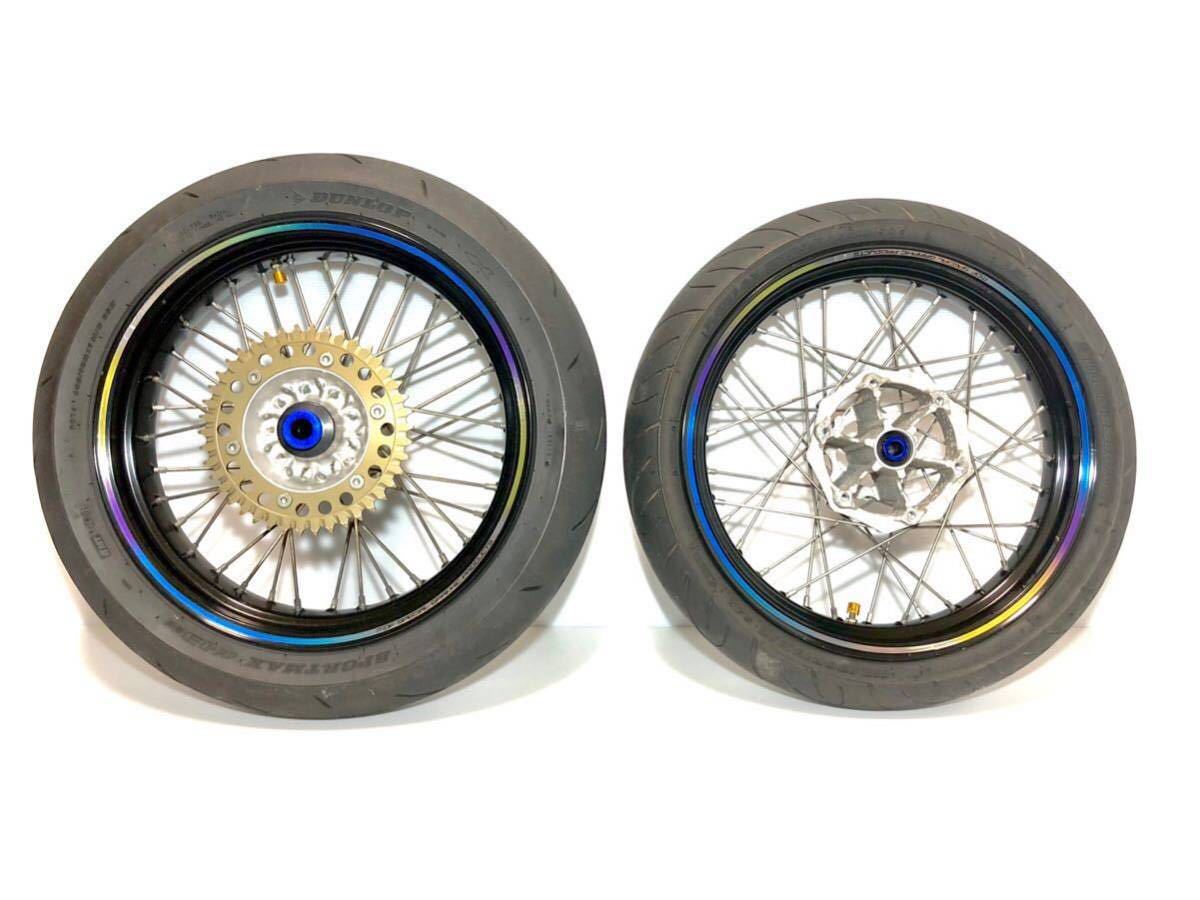 WR250X 純正ホイール 前後セット 中古美品 スペアやWR250Rモタード化に
