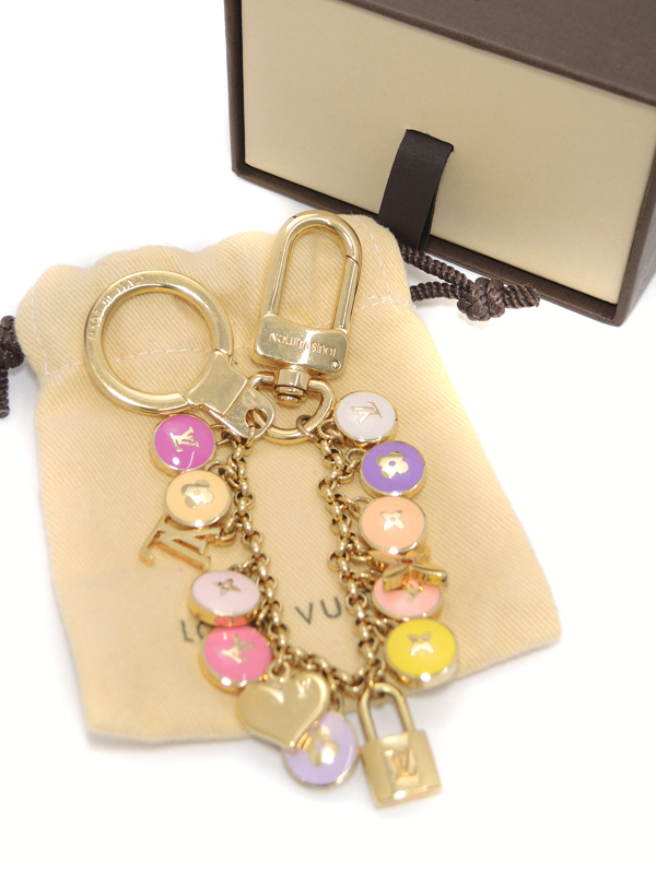 中古 Louis Vuitton ルイヴィトン ポルトクレ・シェンヌ パスティーユ