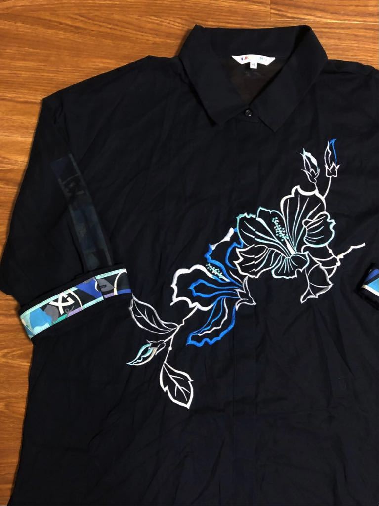 百貨店購入 大人の魅力 高級 LEONARD レオナール 花柄 シースルー
