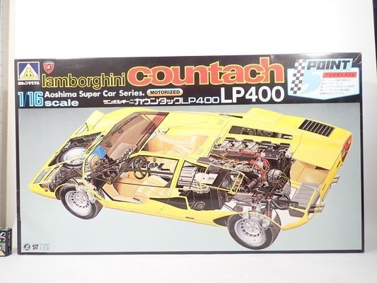 KZ10◇当時物 アオシマ ランボルギーニ カウンタック LP400 プラモデル