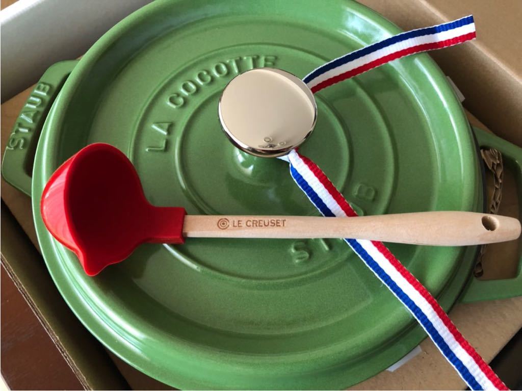 キッチン・食器 staub ココットラウンド ライムグリーン 鍋 20cm