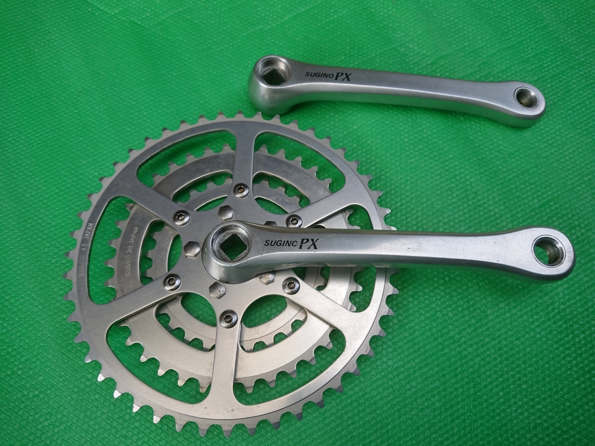 Sugino 170mm Crankset Pista PX Track Mighty Silver 144BCD Japan
