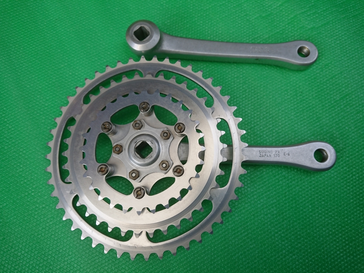 Sugino 170mm Crankset Pista PX Track Mighty Silver 144BCD Japan