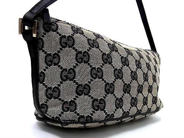 1円 □美品□ GUCCI グッチ 039・1103 2122 ロゴ GGキャンバス×レザー  