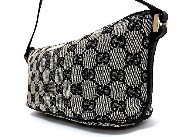1円 □美品□ GUCCI グッチ 039・1103 2122 ロゴ GGキャンバス×レザー