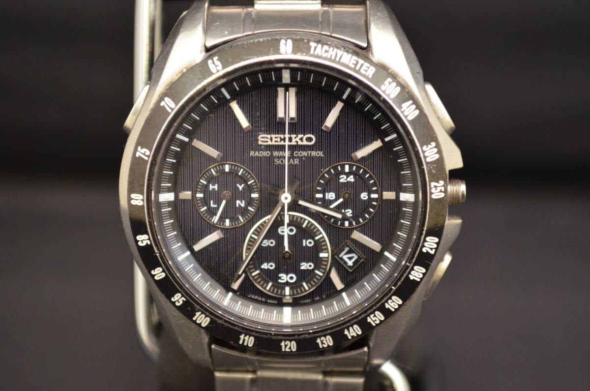  SEIKO セイコー BRIGHTZ ブライツ 8B82-0AE0 RADIO WAVE CONTROL 電波 ソーラー メンズ 腕時計 ベルト社外 r(セイコー)｜売買されたオークション情報、yahooの商品情報をアーカイブ公開 - オークファン その他