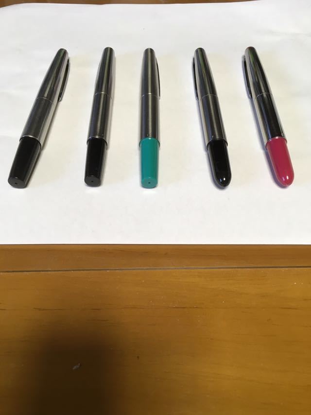 パイロット ショート万年筆 5本セット 伸縮式 レア品 希少