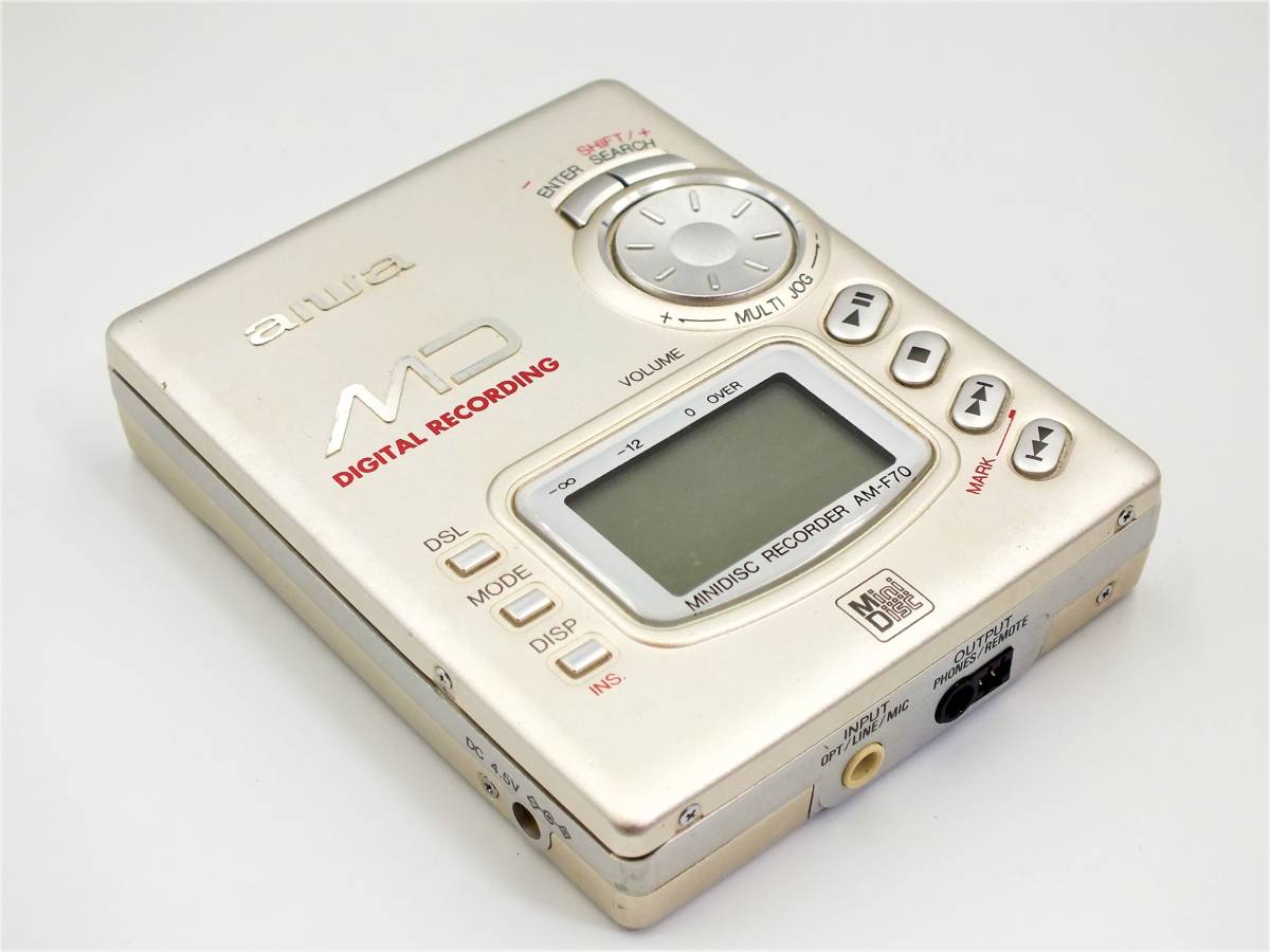 【美品】AM-F70　アイワ　ミニディスクレコーダー　MD