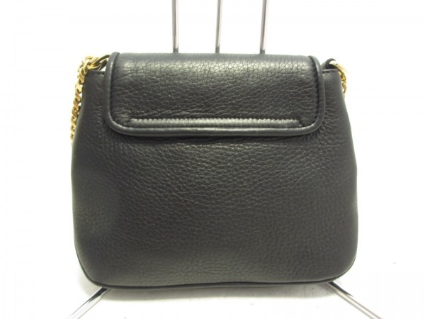 グッチ GUCCI ショルダーバッグ 251821 ダブルG レザー 黒 チェーン
