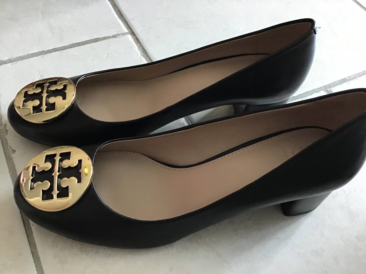 パンプス トリーバーチ TORY BURCH Burch Tory ゴールドロゴ ブラック 