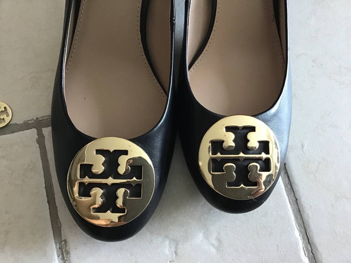 パンプス トリーバーチ TORY BURCH Burch Tory ゴールドロゴ ブラック 