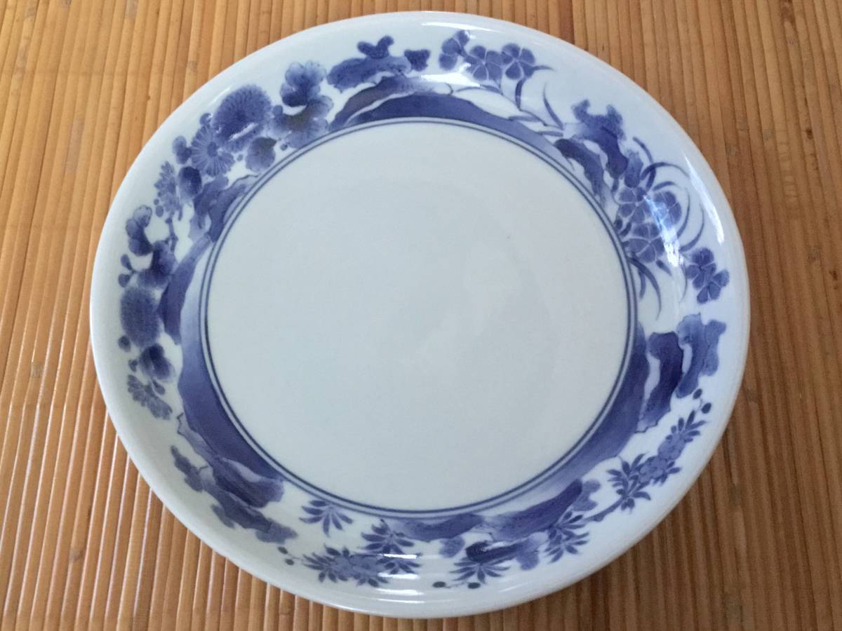 【定番人気，新作登場】 翔 古伊万里 染付 江戸中期 延宝期 藍柿右衛門 撫子 花尽 六寸皿 藍柿 金銘 ④ 1673年~1681年前後(染付)｜売買されたオークション情報、yahooの商品情報をアーカイブ公開 - オークファン 伊万里、有田