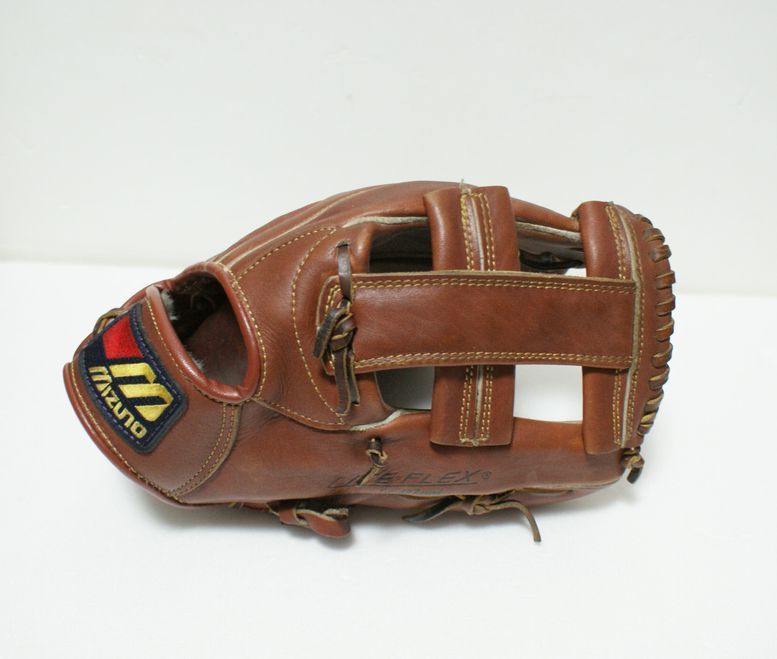 ミズノ製 軟式用 グローブ/グラブ N34720 外野手用? 初代Mロゴマーク