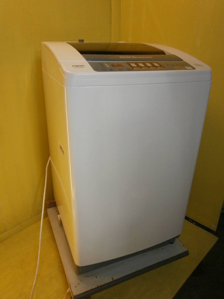 1113W 中古動作品 AQUA 7.0k 全自動洗濯機 2013年 AQW 
