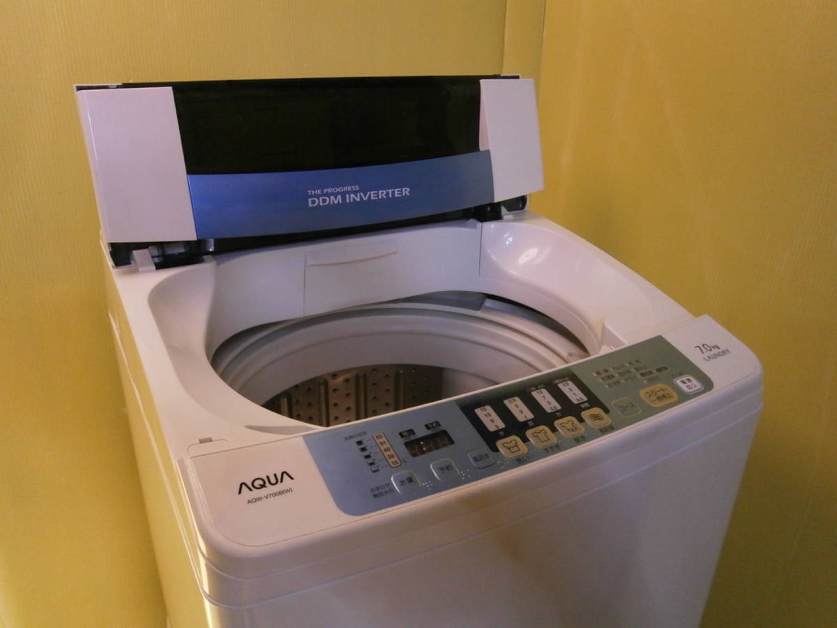 1113W 中古動作品 AQUA 7.0k 全自動洗濯機 2013年 AQW 