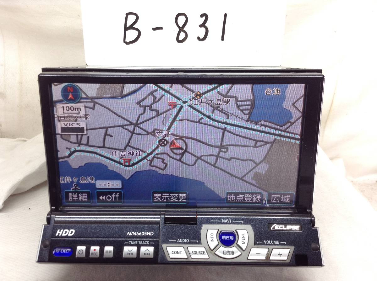 イクリプス　AVN6605HD　DVDビデオ再生対応　2012年　売り切り　保障付