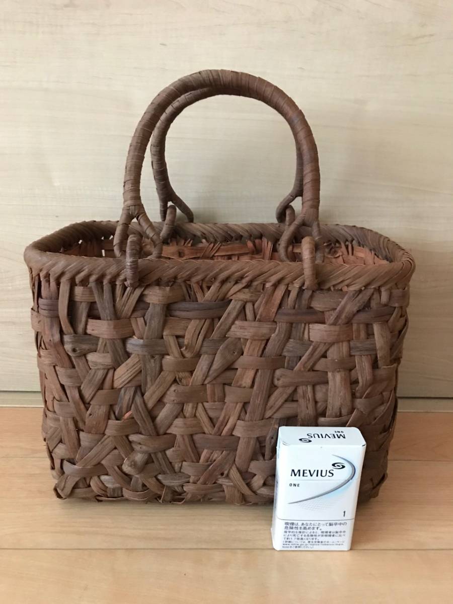 中古 山葡萄 カゴ バッグ