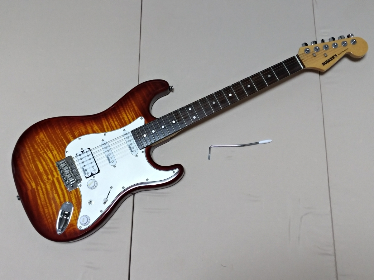☆BUSKER'S BST-2H/FM 2TS ストラトタイプギター☆ BUSKER'S BST