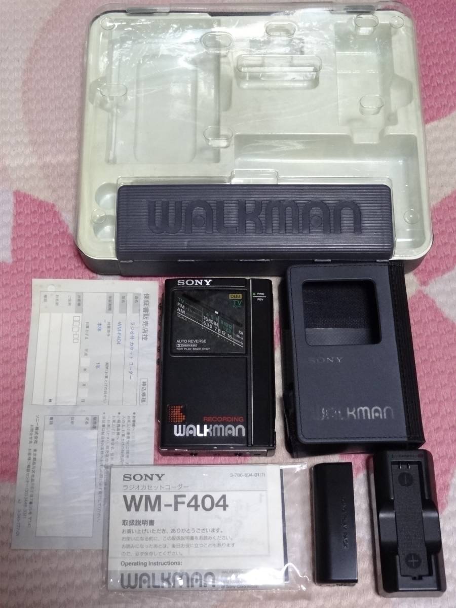 SONY 録音・ラジオ ウオークマン WALKMAN WM-F404 美品 ジャンク! SONY