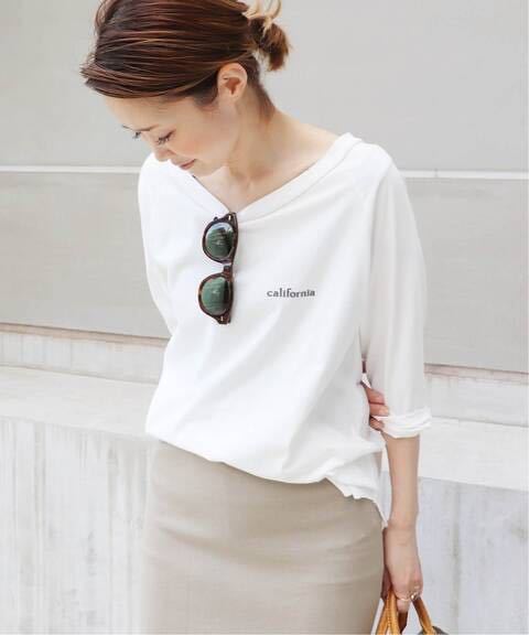 Deuxieme Classe ラグランバックプリントTシャツ Classe Deuxieme