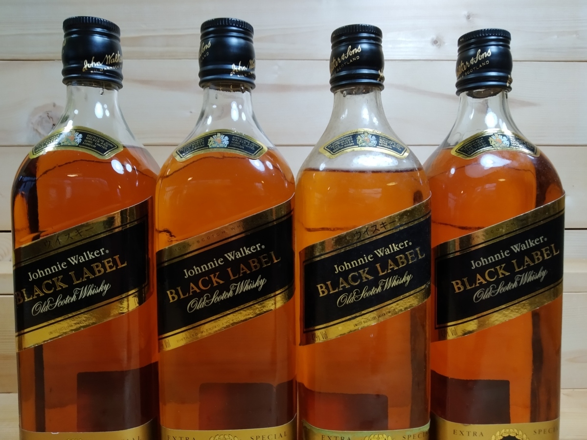1000円~ 古酒☆未開栓 ジョニーウォーカー ブラックラベル12本セット 