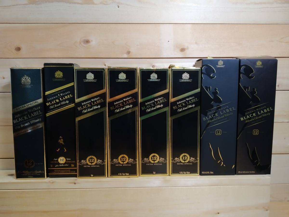1000円~ 古酒☆未開栓 ジョニーウォーカー ブラックラベル12本セット 
