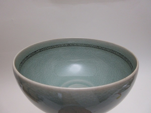 道具 深源窯 朴慶煥造 高麗青磁 ] - 高麗青磁茶碗（共箱） ネット