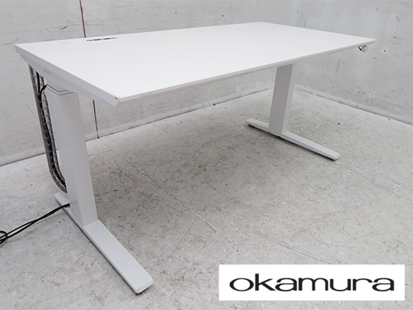 □G756□オカムラ/okamura□スイフト/Swift□LINAK□電動昇降デスク□19.2