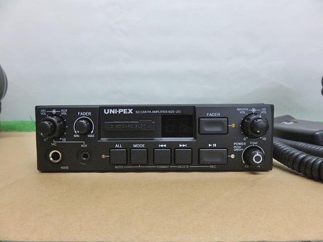 UNI-PEX NDS-202 車載用アンプ メルカリ - マイク付 美品 ユニペックス 
