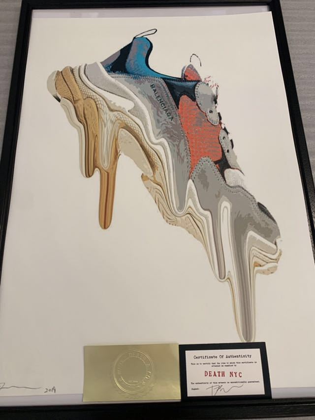 希少！本物！2019年 世界限定100枚 DEATH NYC スヌーピー 希少！本物！2019年 世界限定100枚！DEATH NYC BALENCIAGA アート画 SNOOPY