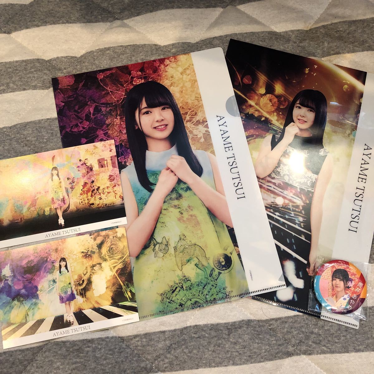 筒井あやめ 缶バッジ クリアファイル ポストカード ステッカー アクリルキーホルダー A賞 B賞 Mobile ミュージアム 真夏の全国ツアー2019_1